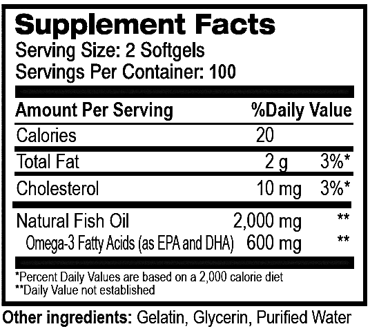 Golden Alaska Deep Sea Fish Oil (200 Softgels/ 1,000mg)
