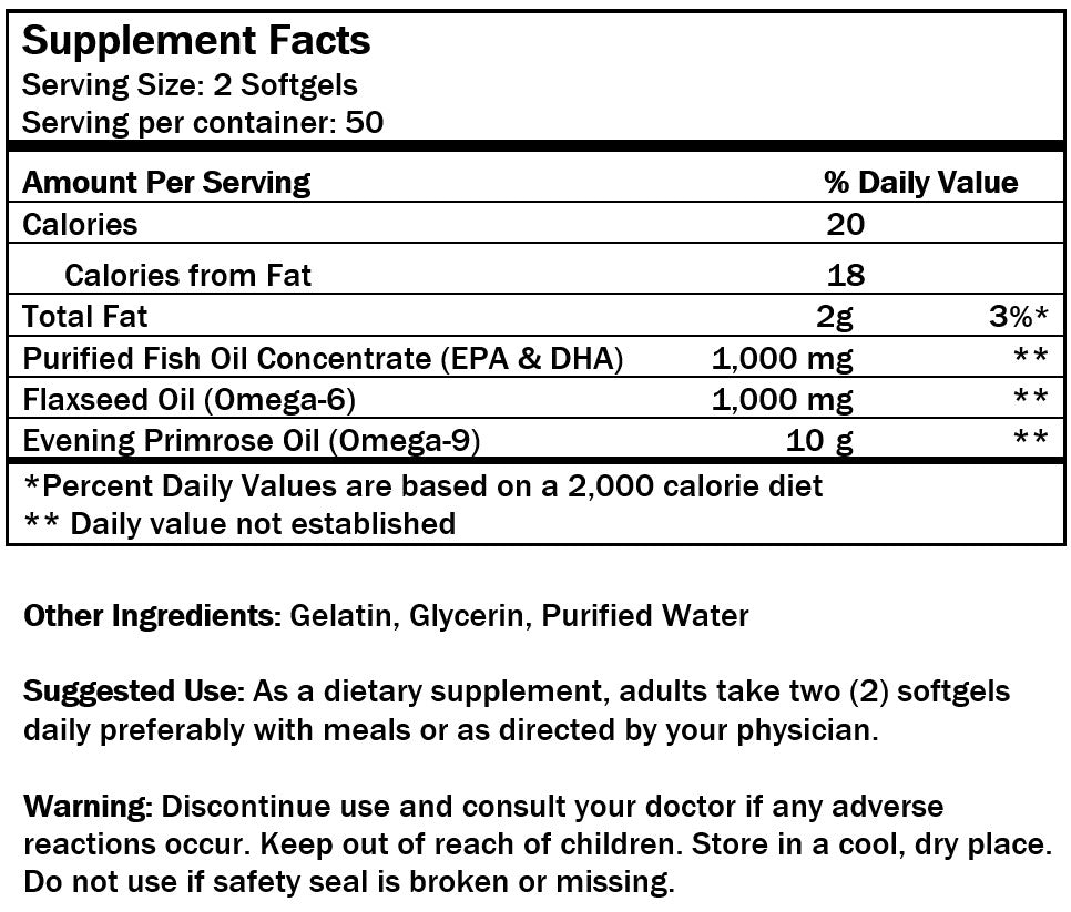 ALASKA OMEGA-3 Deep Sea Fish Oil Capsules