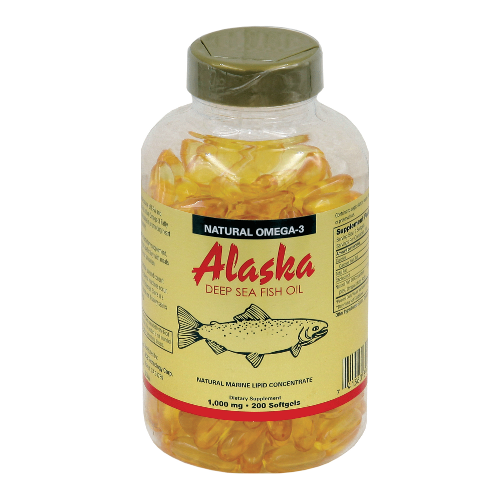 Alaska Deep Sea Fish Oil (200 Softgels/ 1,000mg)