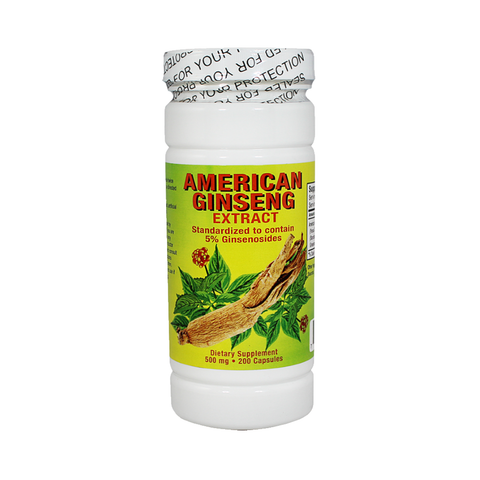 American Ginseng (200 Capsules/ 500mg)