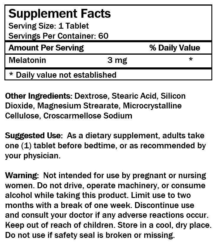 Melatonin (60 Tablets/ 6 mg)